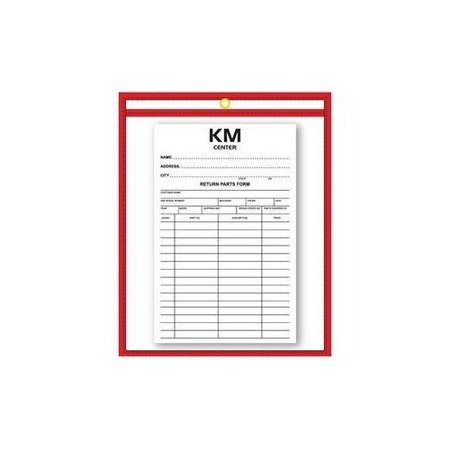 ASP Repair Order/Work Ticket Holders 9" X 12", 5 Per Box: Red Pk 7424